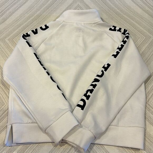 Zara Girls White & Black ‘Dance League’ #8 Authentic Edition 1/4 Zip Sweatshirt - Picture 5 of 6